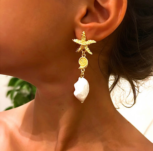 Pearl earrings